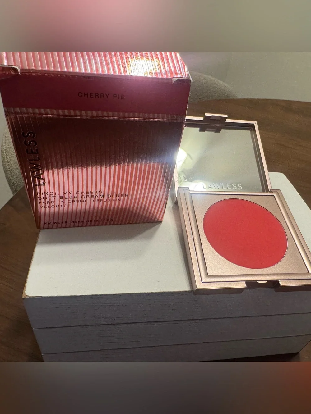 LAWLESS Cherry Pie Cream Blush - Vivid Red